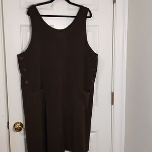 Casual Corner Annex Woman Brown Jumper Plus Size Dress Size 18W